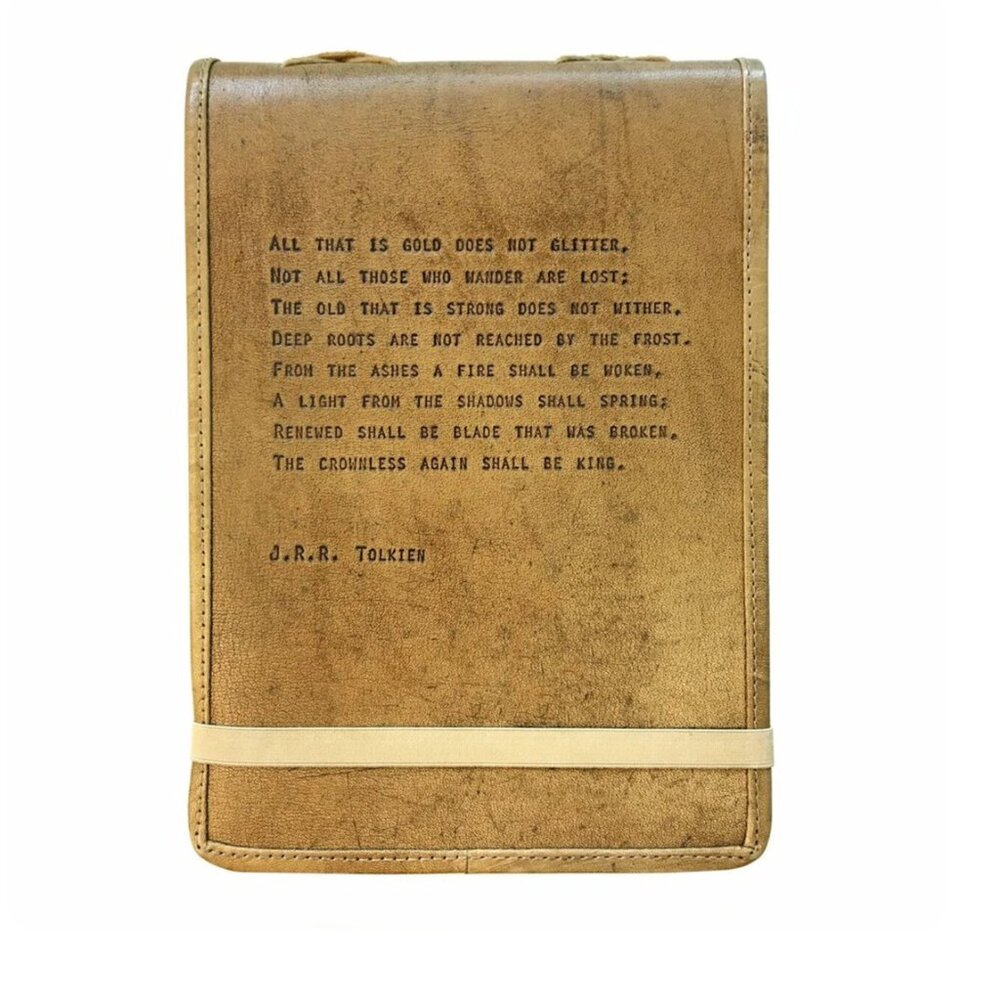 Sugarboo & Co Leather Journal - J.R.R. Tolkien “All That‎ is Gold” Notebook Book